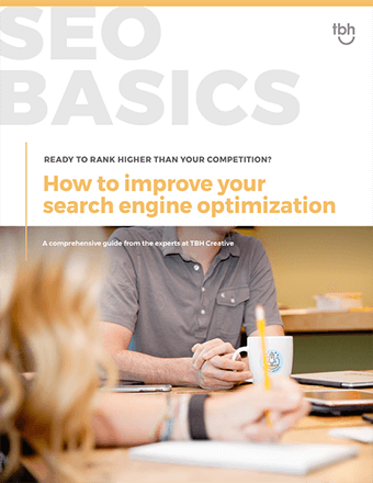 cover of TBH Creative's guide to improving SEO rankings
