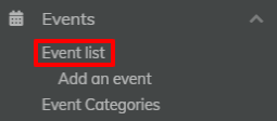 editing events