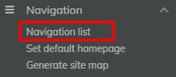 Navigation List