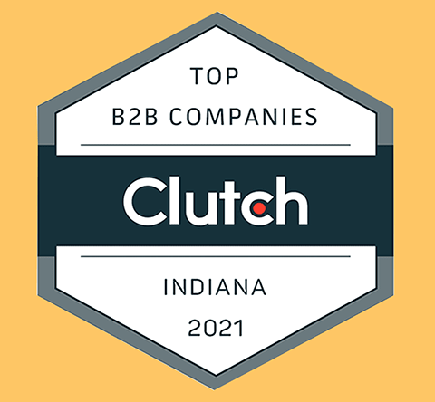 Clutch top B2B companies 2021 Indianapolis award