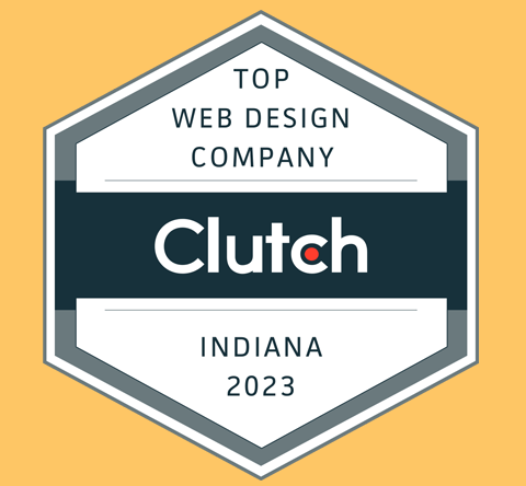 Clutch top web design company 2022 Indiana award