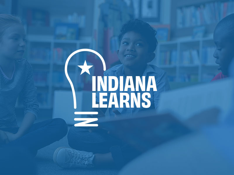 logo for Indiana Learns, one of TBH Creative’s education marketing clients