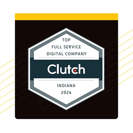 Clutch top full service digital company 2024 Indiana award