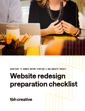 Website redesign preparation checklist cover