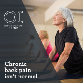 OrthoIndy Facebook Ad – chronic back pain