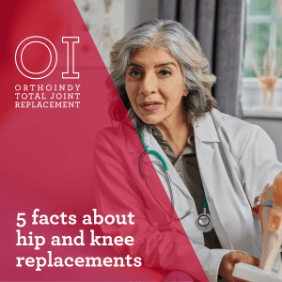 OrthoIndy Facebook Ad – hip and knee replacements