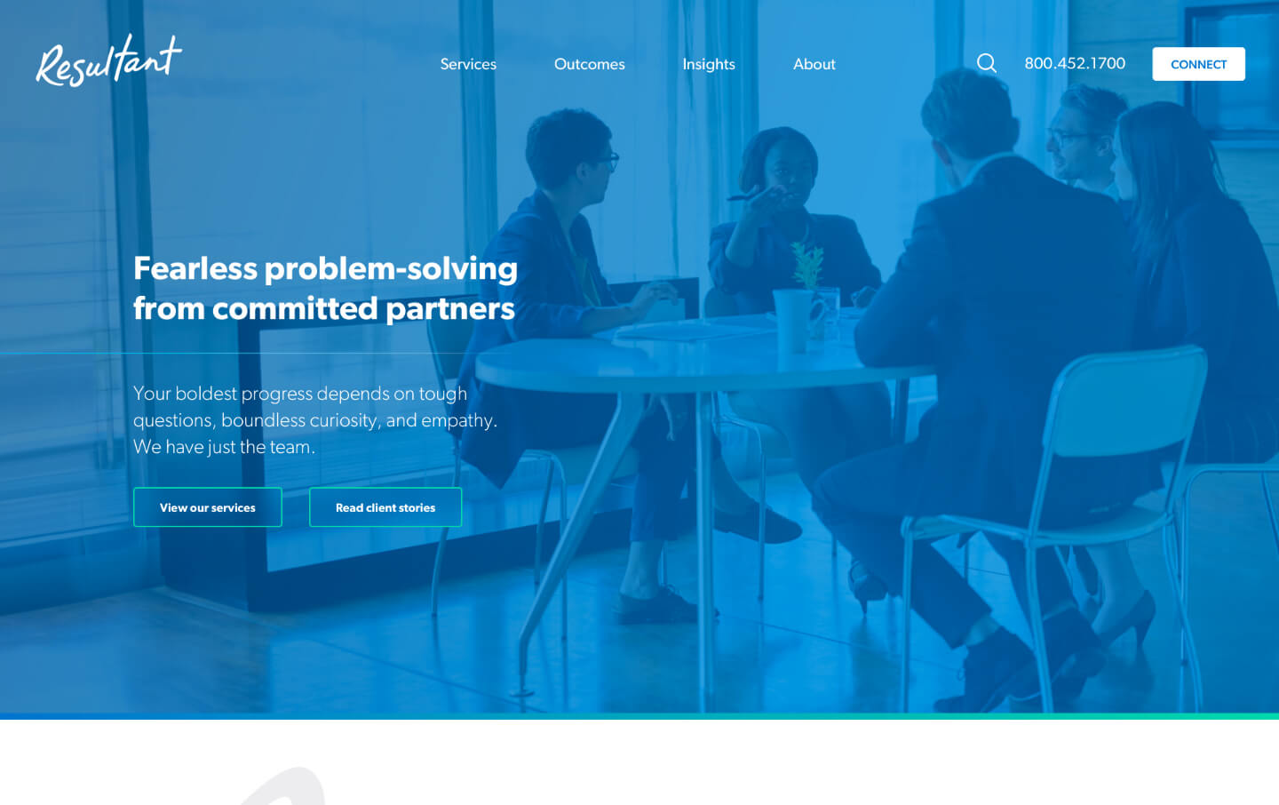 Resultant website design