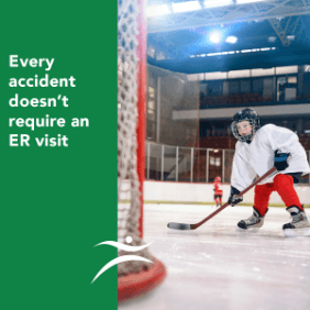 IBJI Facebook Ad – Avoid the ER – youth hockey