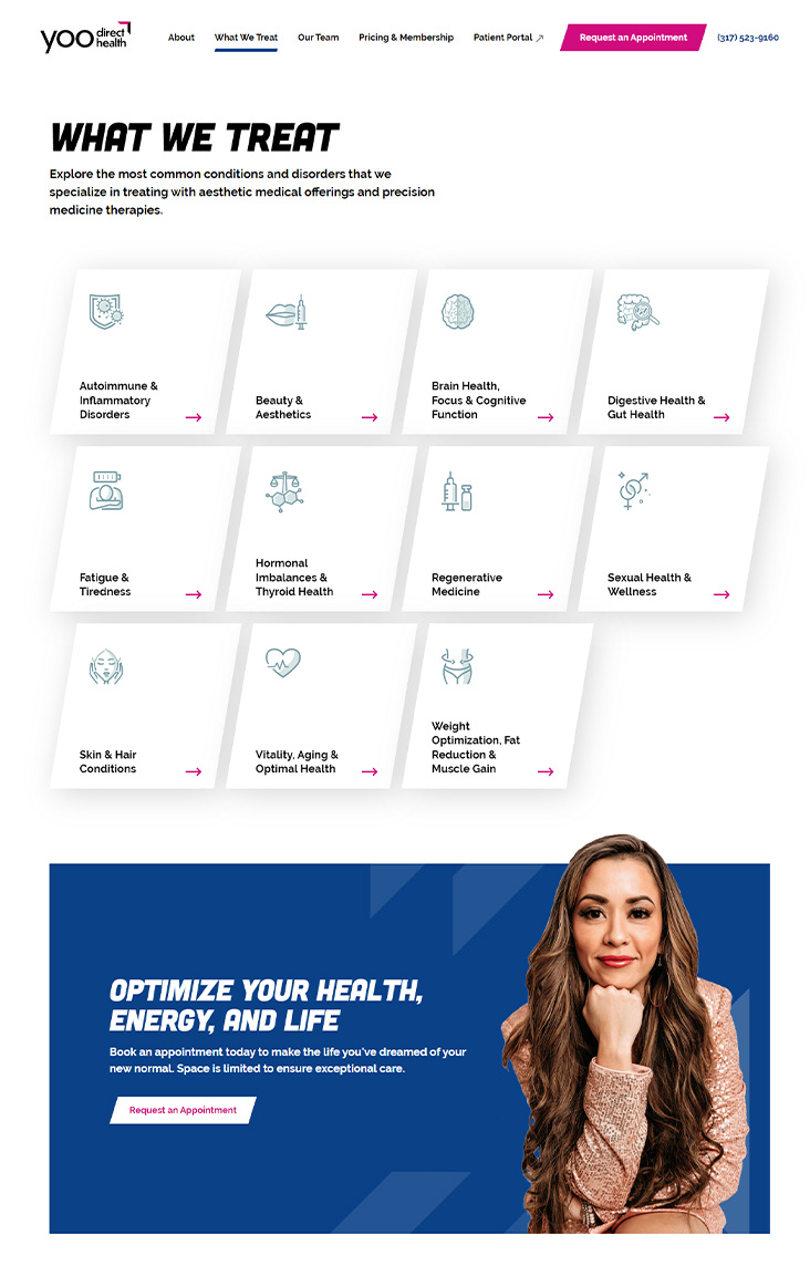 Services page
