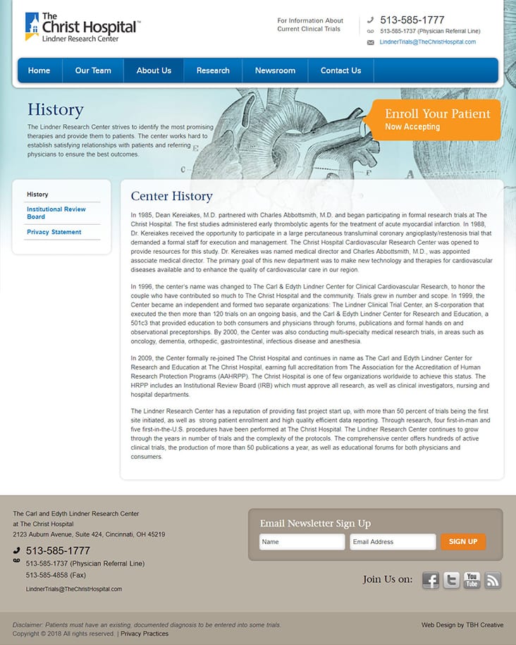 Interior web page