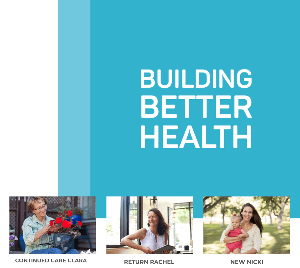 Building Better Health brand theme and target website personas