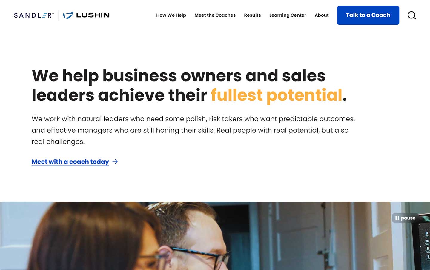 Lushin's website design home page