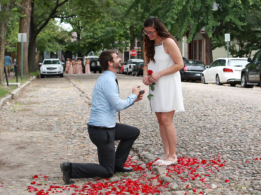 Sarah and James Getting Engaged