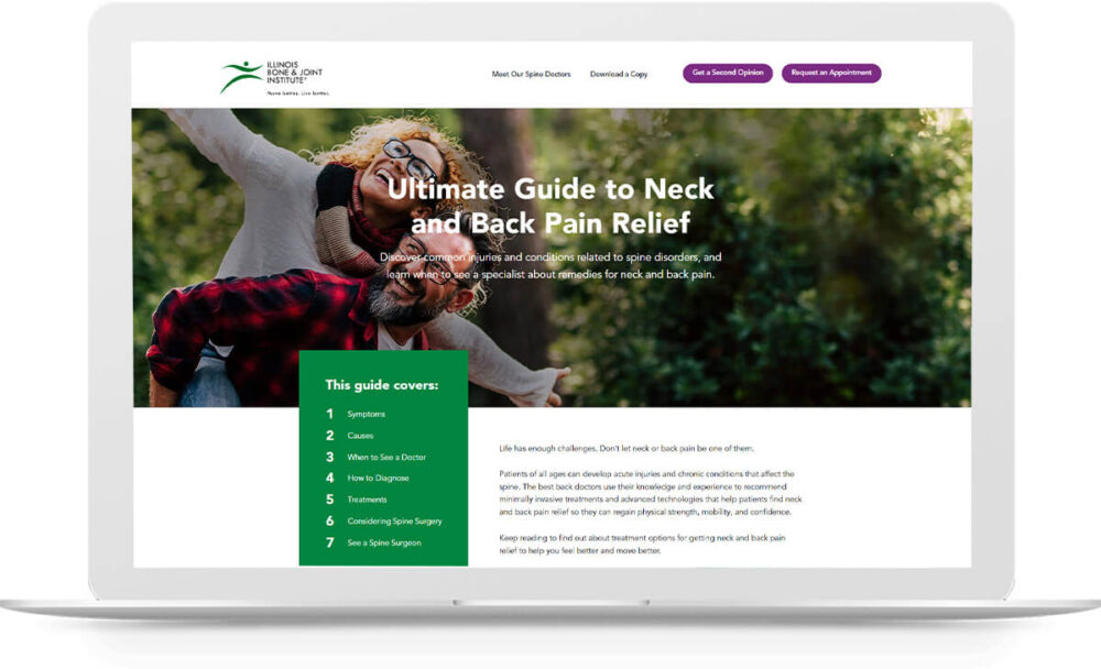2022 Aster Award winner: IBJI spine inbound marketing campaign