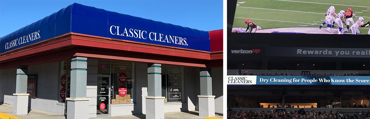 Classic Cleaners store signage