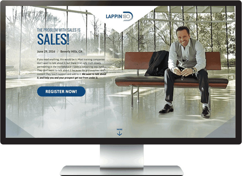 Event landing page example