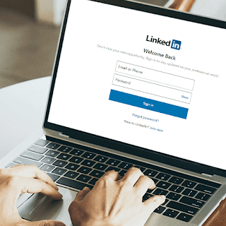 linkedin login screen