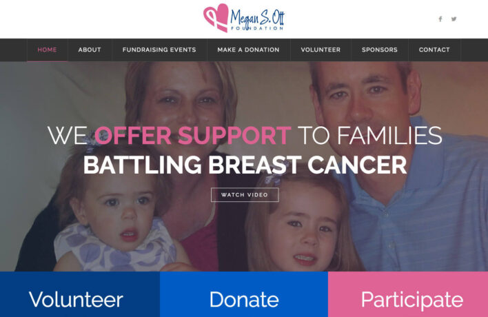 Megan S. Ott Foundation website preview