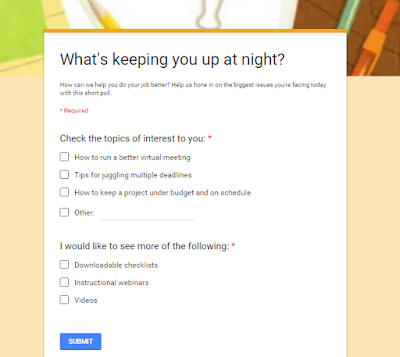 example of a short blog survey poll