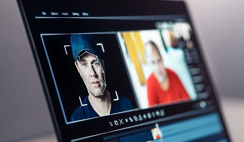 Computer screen showing digital marketing video editing using an AI tool