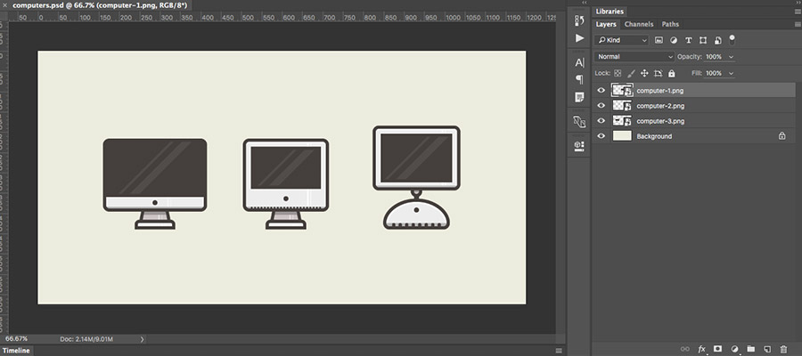 Photoshop asset export