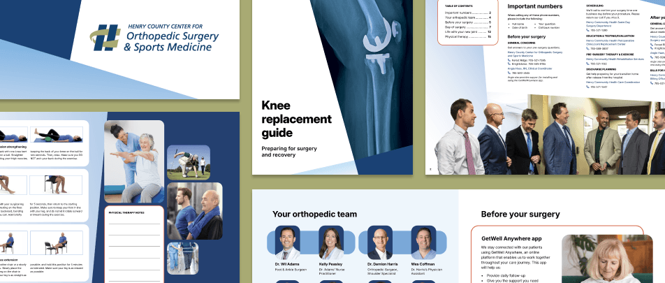 HCH Knee Joint Replacement Booklet Pages