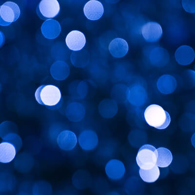 Blue Christmas lights