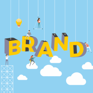 illustration of people building a brand strategy