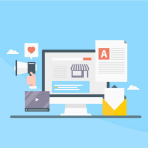 illustration of content marketing for small businesses