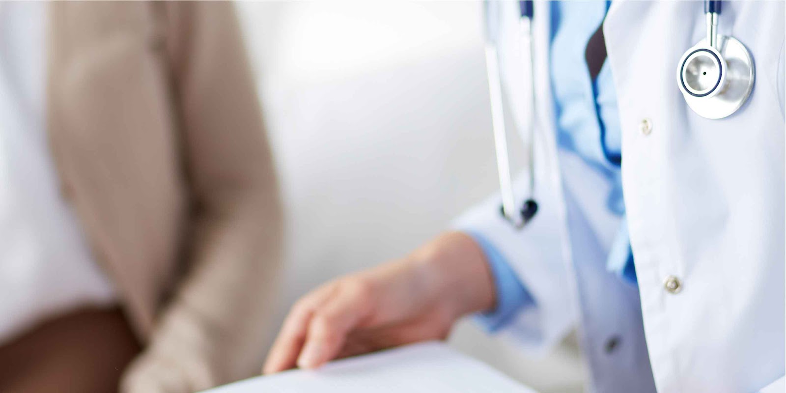 doctor and patient speaking