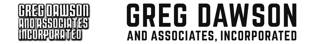 Greg Dawson logo, before and after