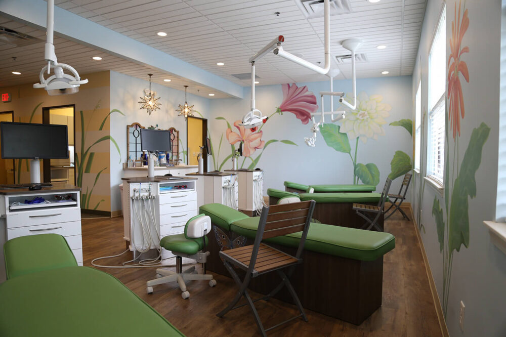 Treatment room at pediatric dental's office