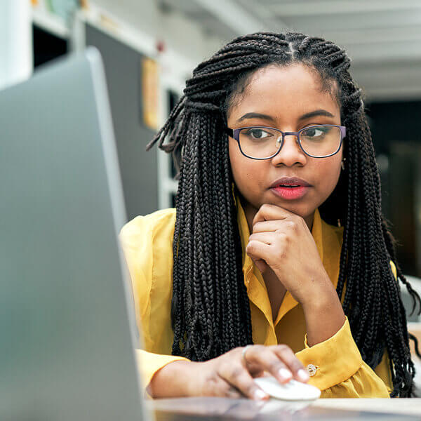 photo of a healthcare marketing specialist removing buzzwords from a campaign