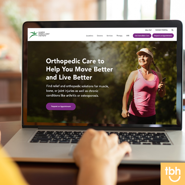 IBJI homepage on desktop