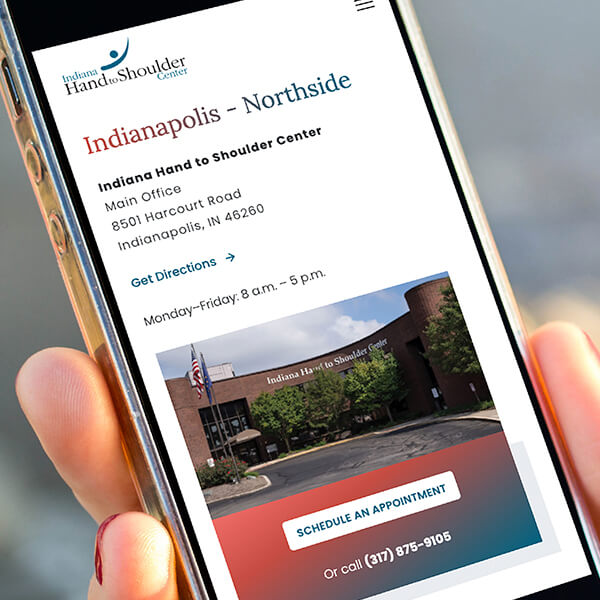 Patient easily finds what he needs from IHTSC after their medical website redesign launched
