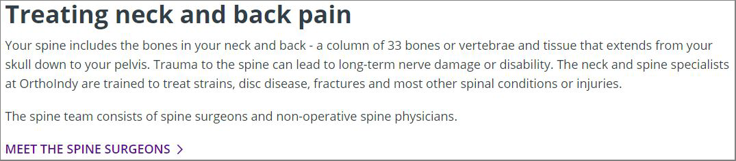 Inline CTA example for A/B testing