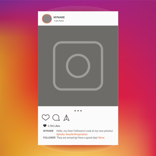 Generic Instagram profile