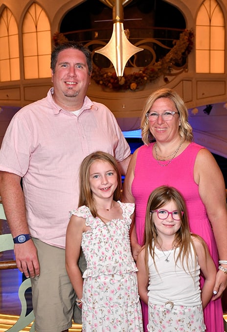 Katie with her family