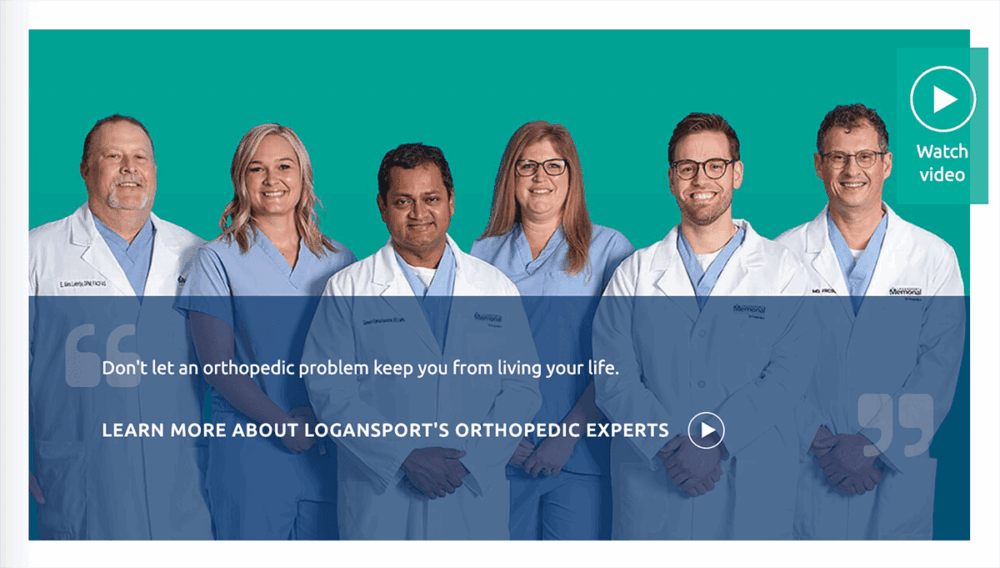 Screengrab of one of Logansport Memorial Hospital