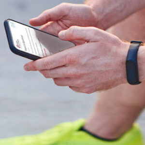 A user views the redesigned website for Methodist Sports Medicine on his smartphone