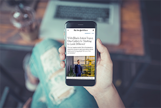 New York Times Mobile blog page design