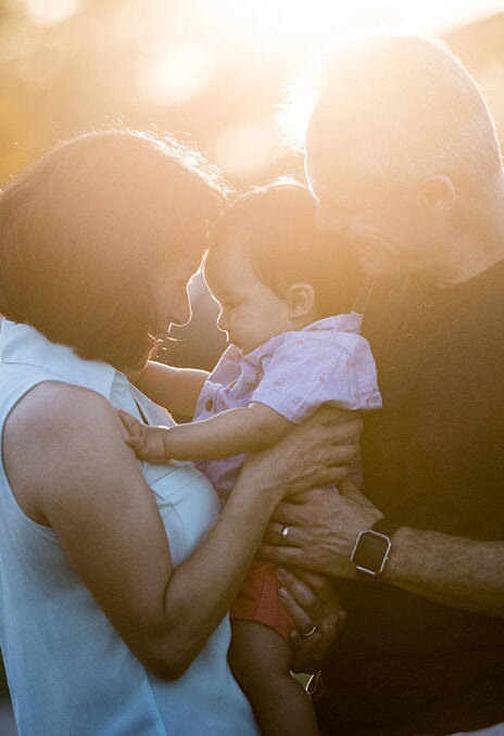 Rie with her family