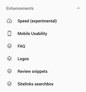 Rich results in Google Search Console