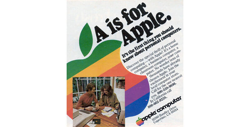 Apple nostalgia social media content example