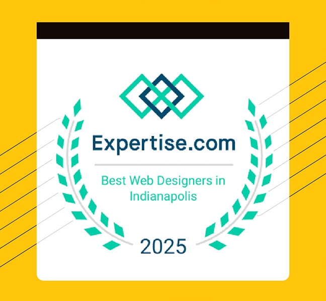 Expertise.com award to TBH Creative for Best Web Designers in Indianapolis for 2025