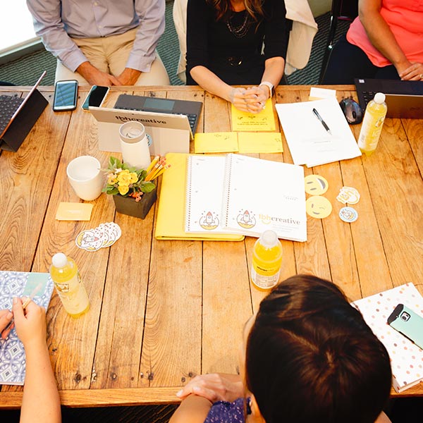 Marketing team planning meeting