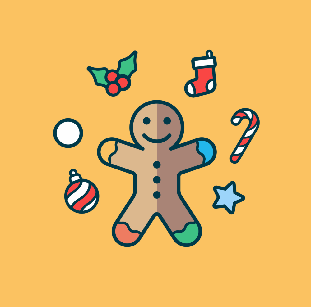 gingerbread man illustration