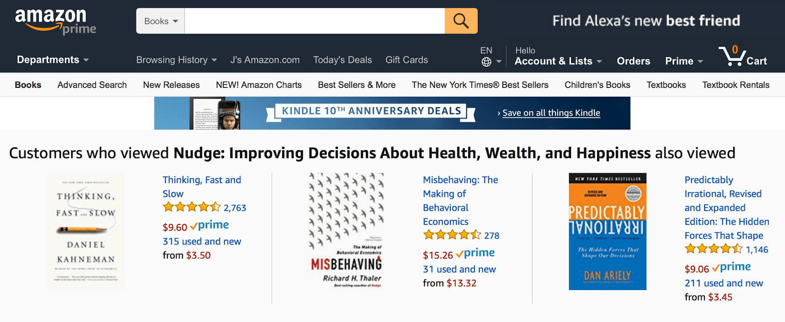 As Amazon proves, when it comes to helping your users make a choice, less is more.