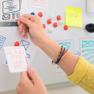 pinning design item to bulletin board