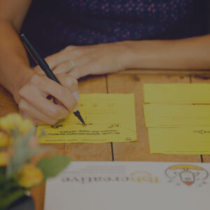 TBH Creative designer sketching website design ideas